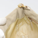 PRADA Shoulder Bag Nylon Ivory Gold Auth 197466A-21