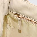 PRADA Shoulder Bag Nylon Ivory Gold Auth 197466A-22