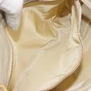 PRADA Shoulder Bag Nylon Ivory Gold Auth 197466A-23
