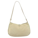 PRADA Shoulder Bag Nylon Ivory Gold Auth 197466A-2