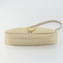 PRADA Shoulder Bag Nylon Ivory Gold Auth 197466A-5