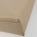 Salvatore Ferragamo Gancini Shoulder Bag Leather Beige Gold Auth 197467-10