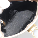 Salvatore Ferragamo Gancini Shoulder Bag Leather Beige Gold Auth 197467-11