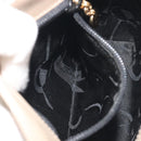 Salvatore Ferragamo Gancini Shoulder Bag Leather Beige Gold Auth 197467-22