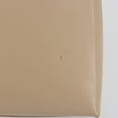 Salvatore Ferragamo Gancini Shoulder Bag Leather Beige Gold Auth 197467-3