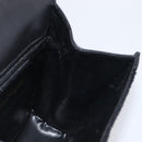 Salvatore Ferragamo Gancini Shoulder Bag Harako leather Black Gold Auth 197468A-20