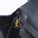 Salvatore Ferragamo Gancini Shoulder Bag Harako leather Black Gold Auth 197468A-22