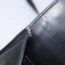 Salvatore Ferragamo Gancini Shoulder Bag Harako leather Black Gold Auth 197468A-10