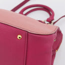 Miu Miu Hand Bag Leather 2way Pink Gold Auth 197469A-9