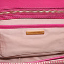 Miu Miu Hand Bag Leather 2way Pink Gold Auth 197469A-19