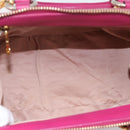 Miu Miu Hand Bag Leather 2way Pink Gold Auth 197469A-11