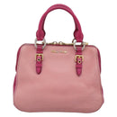Miu Miu Hand Bag Leather 2way Pink Gold Auth 197469A-13