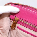 Miu Miu Hand Bag Leather 2way Pink Gold Auth 197469A-22