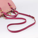 Miu Miu Hand Bag Leather 2way Pink Gold Auth 197469A-8