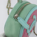 CHANEL Chain CC Filigree Matelasse Bag Caviar Skin Pink Gold CC Auth 197471A-19