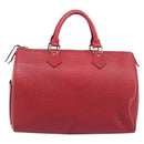 LOUIS VUITTON Epi Speedy 30 Hand Bag Castilian Red M43007 LV Auth 197473-2