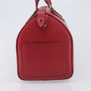 LOUIS VUITTON Epi Speedy 30 Hand Bag Castilian Red M43007 LV Auth 197473-3