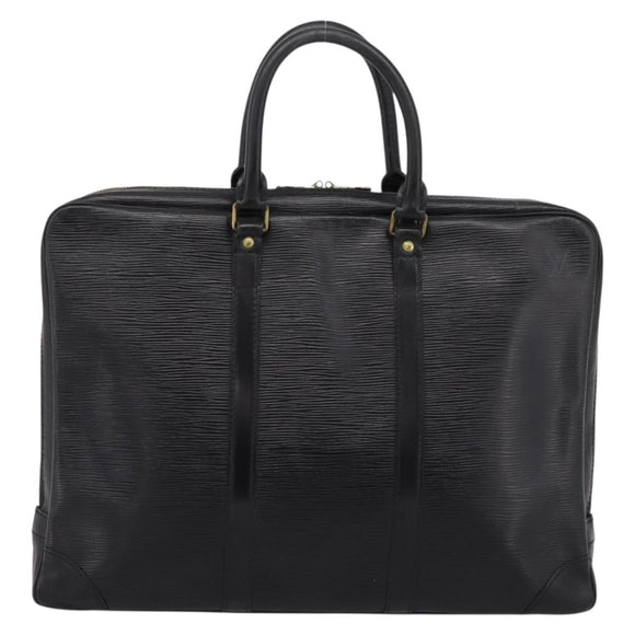 LOUIS VUITTON Epi Porte Documents Voyage Business Bag Black M40321 Auth 197474