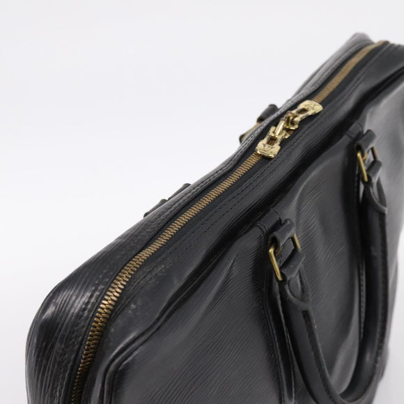 LOUIS VUITTON Epi Porte Documents Voyage Business Bag Black M40321 Auth 197474