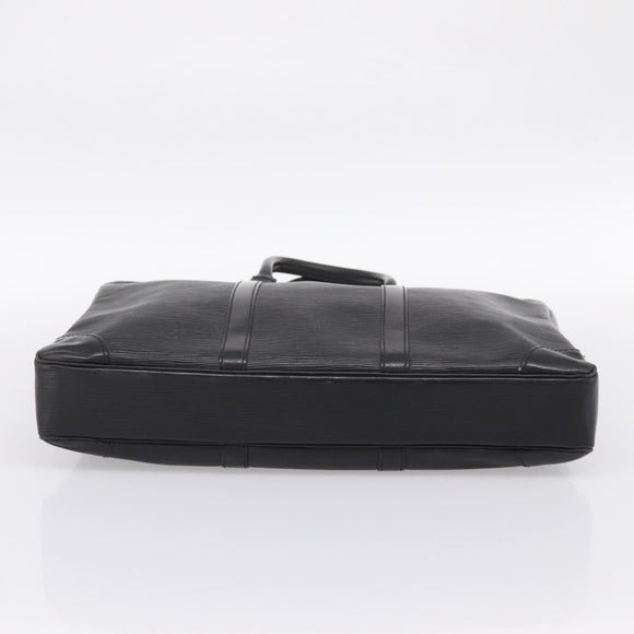 LOUIS VUITTON Epi Porte Documents Voyage Business Bag Black M40321 Auth 197474