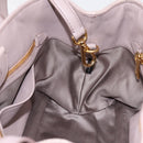 Miu Miu Matelasse Hand Bag Leather 2way Gray Gold Auth 197475A-20
