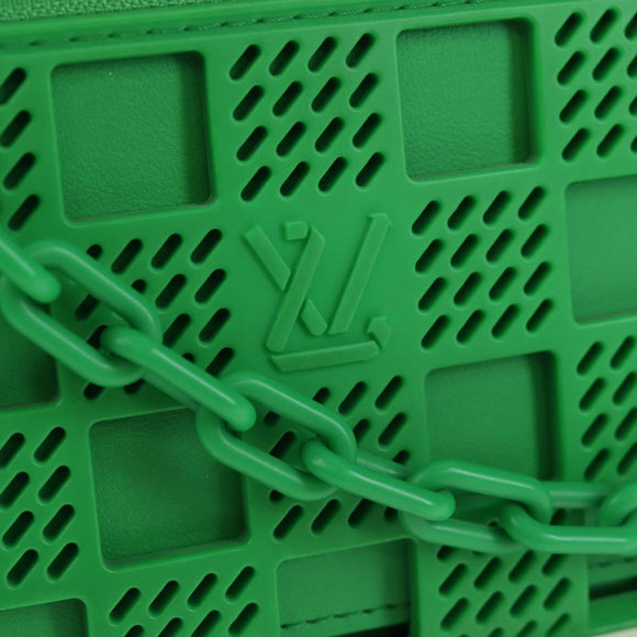 LOUIS VUITTON Mini Soft Trunk Shoulder Bag Rubber Green M23142 LV Auth 197479SAM