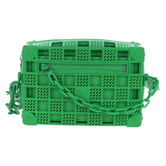 LOUIS VUITTON Mini Soft Trunk Shoulder Bag Rubber Green M23142 LV Auth 197479SAM