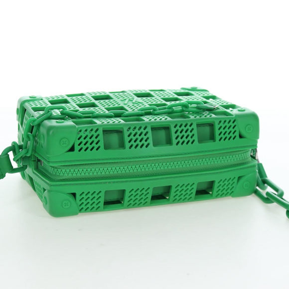 LOUIS VUITTON Mini Soft Trunk Shoulder Bag Rubber Green M23142 LV Auth 197479SAM
