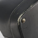 GUCCI Web Sherry Line Boston Bag Leather Black Gold Auth 197480-13