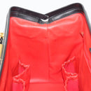 GUCCI Web Sherry Line Boston Bag Leather Black Gold Auth 197480-20