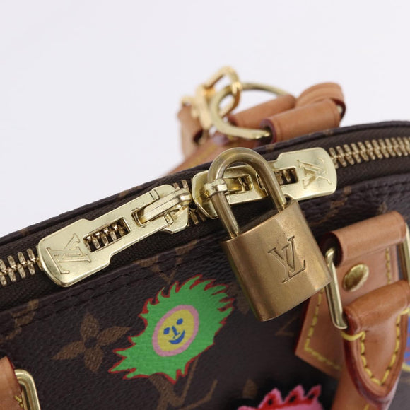 LOUIS VUITTON Monogram Yayoi Kusama Face Alma BB Bag 2way M46428 Auth 197481SAM