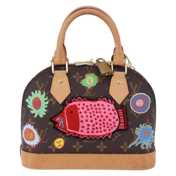 LOUIS VUITTON Monogram Yayoi Kusama Face Alma BB Bag 2way M46428 Auth 197481SAM