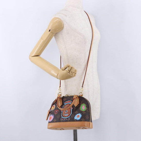 LOUIS VUITTON Monogram Yayoi Kusama Face Alma BB Bag 2way M46428 Auth 197481SAM