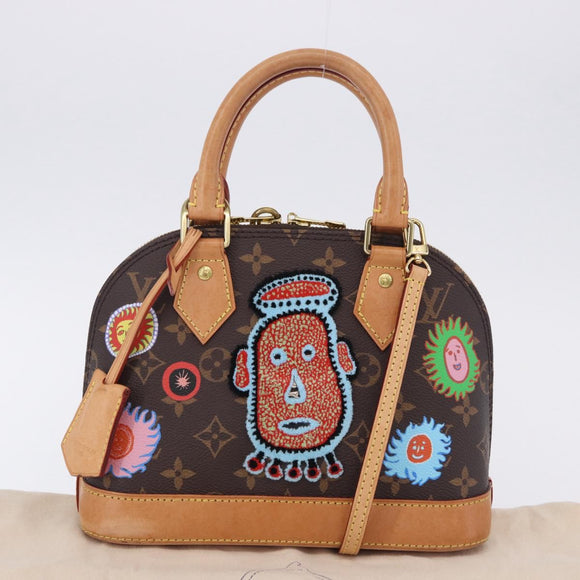 LOUIS VUITTON Monogram Yayoi Kusama Face Alma BB Bag 2way M46428 Auth 197481SAM