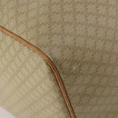 CELINE Macadam Canvas Boston Bag PVC Beige Gold Auth 197482A-17