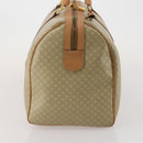 CELINE Macadam Canvas Boston Bag PVC Beige Gold Auth 197482A-4