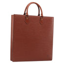 LOUIS VUITTON Epi Sac Plat Hand Bag Brown M52073 LV Auth 197484-1