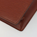 LOUIS VUITTON Epi Sac Plat Hand Bag Brown M52073 LV Auth 197484-16