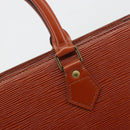 LOUIS VUITTON Epi Sac Plat Hand Bag Brown M52073 LV Auth 197484-10