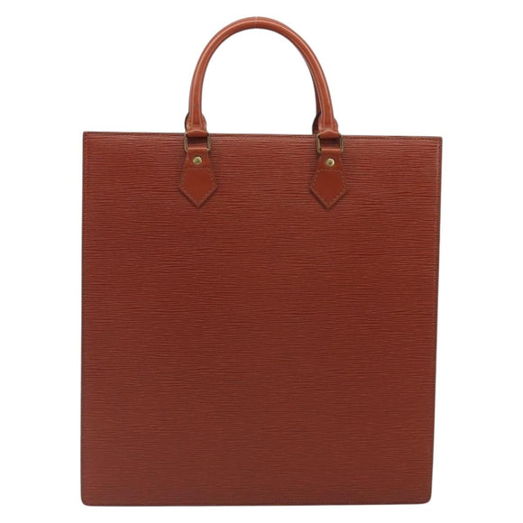LOUIS VUITTON Epi Sac Plat Hand Bag Brown M52073 LV Auth 197484
