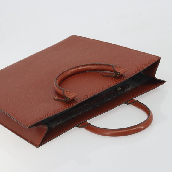 LOUIS VUITTON Epi Sac Plat Hand Bag Brown M52073 LV Auth 197484