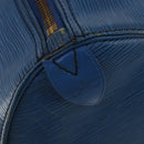 LOUIS VUITTON Epi Keepall 45 Boston Bag Blue M42975 LV Auth 197485-15