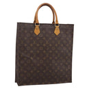 LOUIS VUITTON Monogram Sac Plat Hand Bag M51140 LV Auth 197486-1