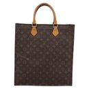 LOUIS VUITTON Monogram Sac Plat Hand Bag M51140 LV Auth 197486-13