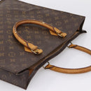 LOUIS VUITTON Monogram Sac Plat Hand Bag M51140 LV Auth 197486-6