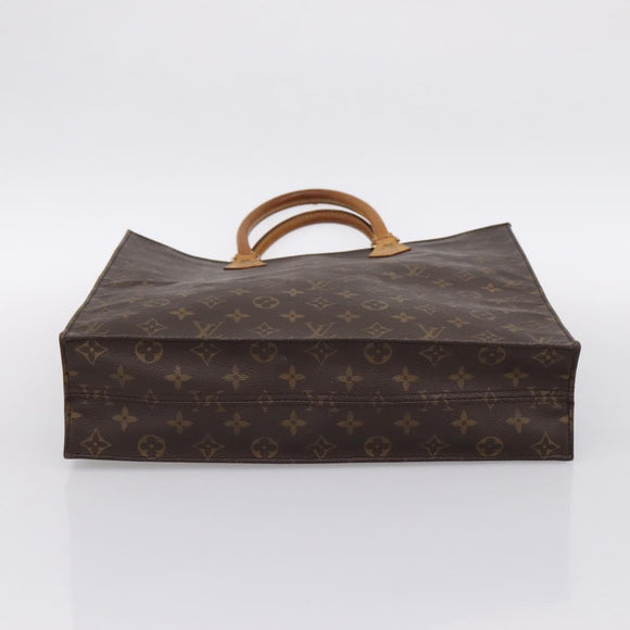 LOUIS VUITTON Monogram Sac Plat Hand Bag M51140 LV Auth 197486