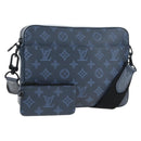 LOUIS VUITTON Monogram Shadow Danube PM Bag Black M43681 LV Auth 197487V-1