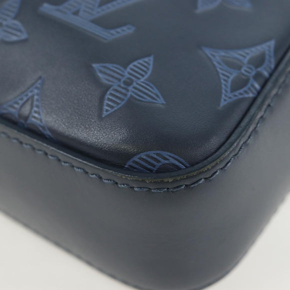 LOUIS VUITTON Monogram Shadow Danube PM Bag Black M43681 LV Auth 197487V