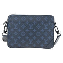 LOUIS VUITTON Monogram Shadow Danube PM Bag Black M43681 LV Auth 197487V-13