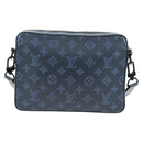 LOUIS VUITTON Monogram Shadow Danube PM Bag Black M43681 LV Auth 197487V-2